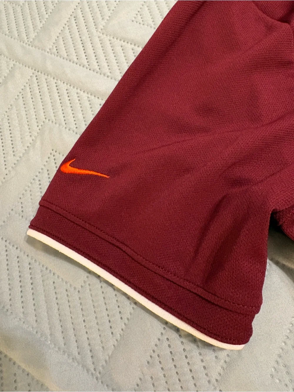 Nike Virginia Tech Hokies Dri-fit Polo Shirt Short Sleeves Maroon Size L